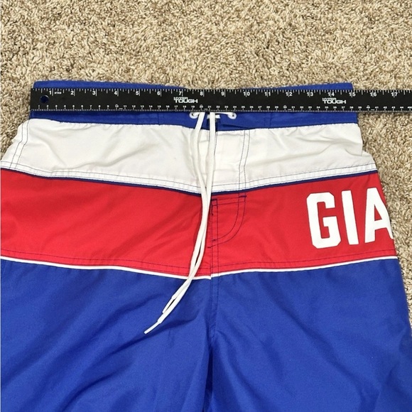 NFL Team Apparel New York Giants Swim Lounge Board Shorts Trunk Embroidered Sz L - Picture 3 of 8
